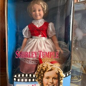 Shirley Temple Heidi Collectible Doll in Red and White Dress